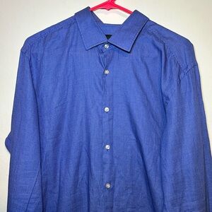 Men’s Blue Hugo Boss Dress Shirt